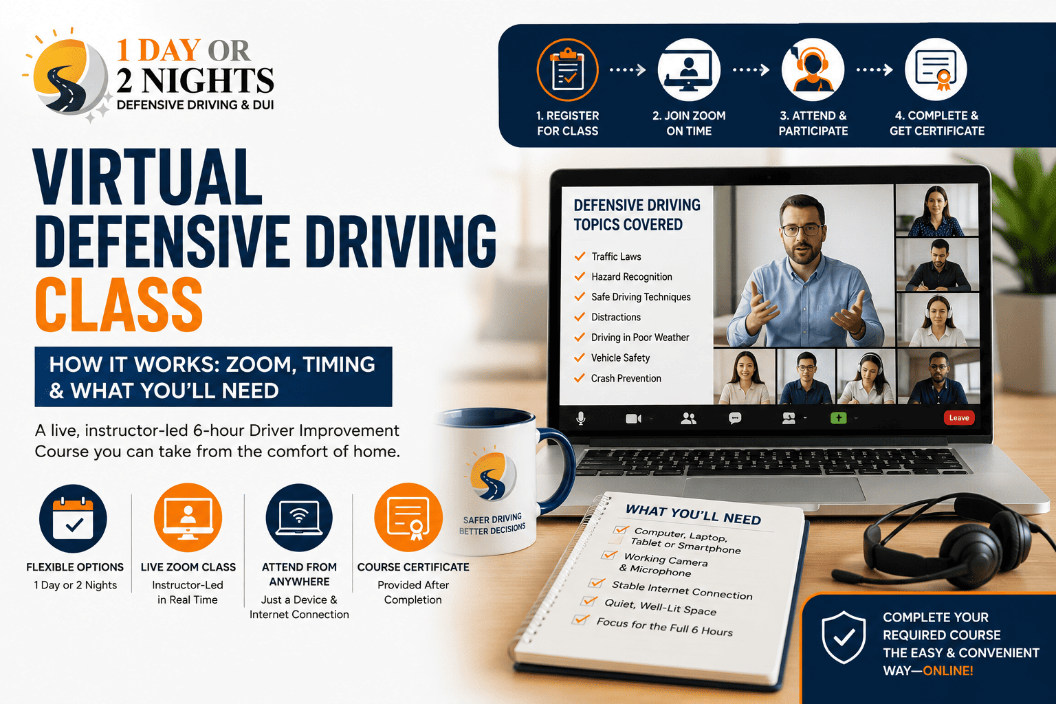 virtual defensive driving class